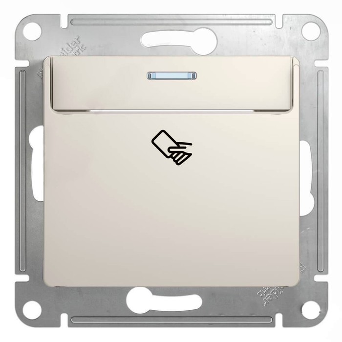 Карточный выключатель Schneider Electric GLOSSA, молочный, GSL000969