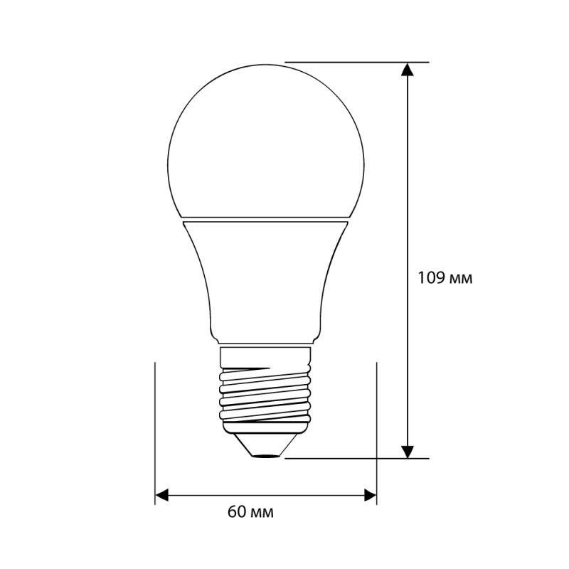 Лампа светодиодная LED11-A60/830/E27 11Вт грушевидная 3000К тепл. бел. E27 840лм 220-240В Camelion 12035