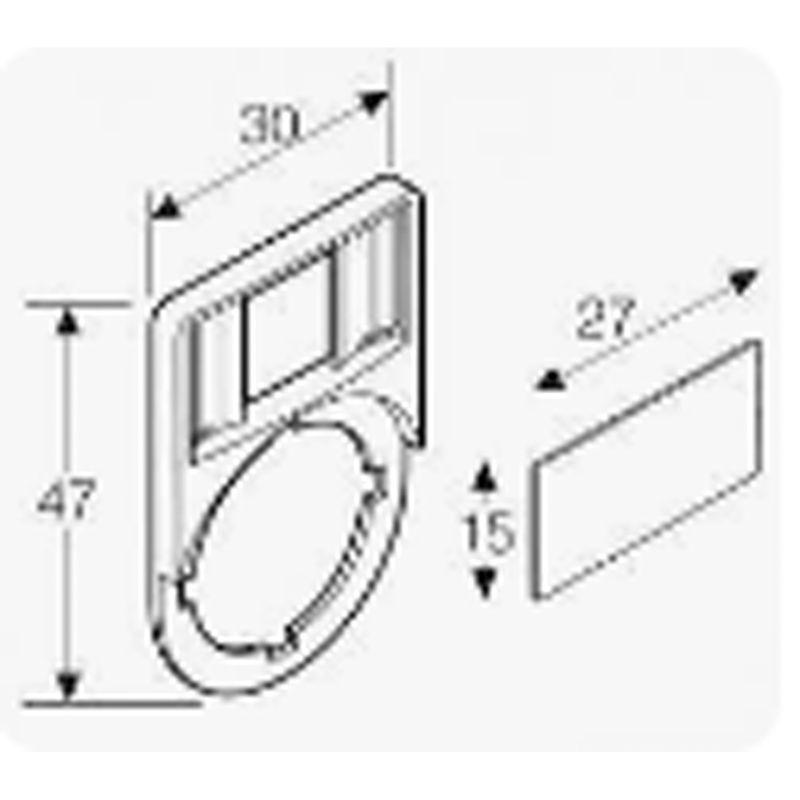 Держатель маркировки LH (20х25мм) Rexant 36-9010